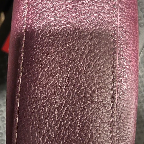 Portland Leather Plum Pouch - Picture 3 of 5